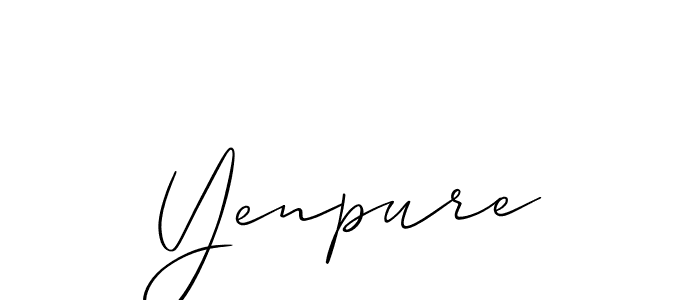 How to Draw Yenpure signature style? Allison_Script is a latest design signature styles for name Yenpure. Yenpure signature style 2 images and pictures png
