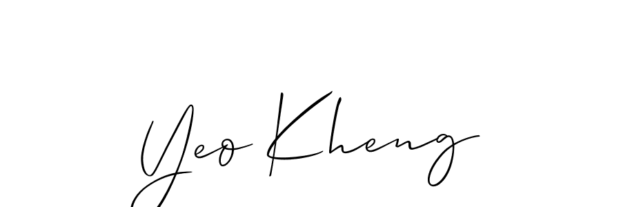 Here are the top 10 professional signature styles for the name Yeo Kheng. These are the best autograph styles you can use for your name. Yeo Kheng signature style 2 images and pictures png