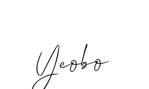 Make a short Yeobo signature style. Manage your documents anywhere anytime using Allison_Script. Create and add eSignatures, submit forms, share and send files easily. Yeobo signature style 2 images and pictures png