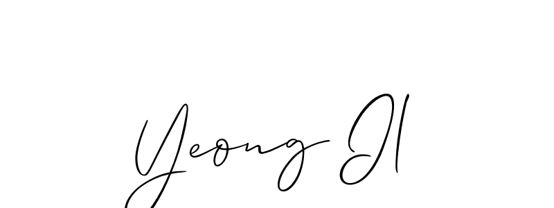 Design your own signature with our free online signature maker. With this signature software, you can create a handwritten (Allison_Script) signature for name Yeong Il. Yeong Il signature style 2 images and pictures png