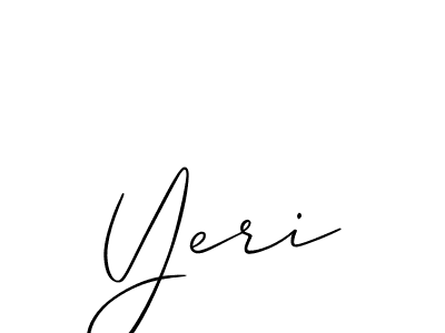 Yeri stylish signature style. Best Handwritten Sign (Allison_Script) for my name. Handwritten Signature Collection Ideas for my name Yeri. Yeri signature style 2 images and pictures png
