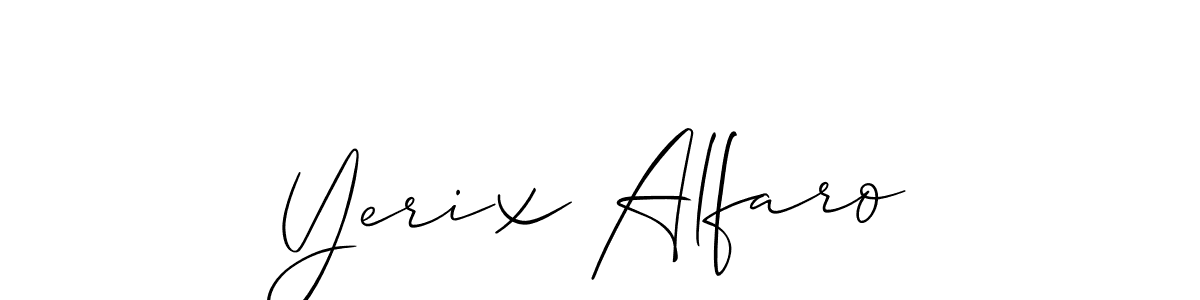 Similarly Allison_Script is the best handwritten signature design. Signature creator online .You can use it as an online autograph creator for name Yerix Alfaro. Yerix Alfaro signature style 2 images and pictures png