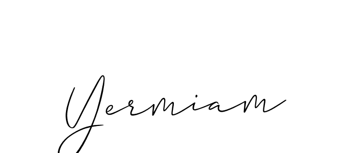 You should practise on your own different ways (Allison_Script) to write your name (Yermiam) in signature. don't let someone else do it for you. Yermiam signature style 2 images and pictures png