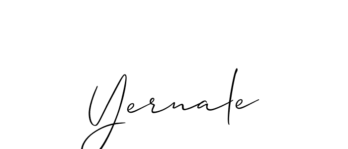 Also we have Yernale name is the best signature style. Create professional handwritten signature collection using Allison_Script autograph style. Yernale signature style 2 images and pictures png