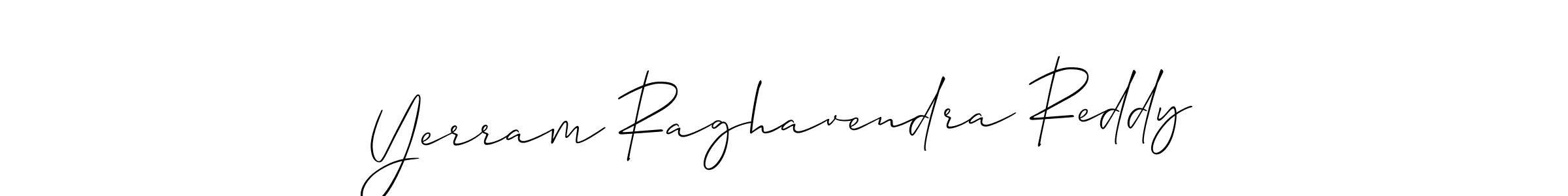 The best way (Allison_Script) to make a short signature is to pick only two or three words in your name. The name Yerram Raghavendra Reddy include a total of six letters. For converting this name. Yerram Raghavendra Reddy signature style 2 images and pictures png