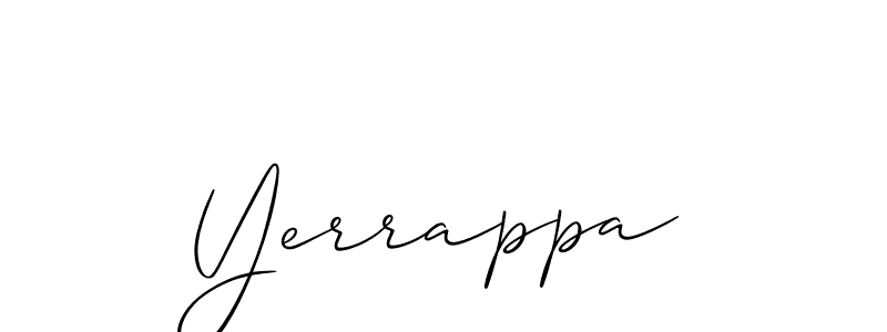 Create a beautiful signature design for name Yerrappa. With this signature (Allison_Script) fonts, you can make a handwritten signature for free. Yerrappa signature style 2 images and pictures png