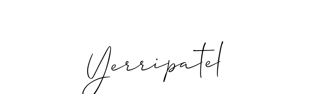 How to make Yerripatel signature? Allison_Script is a professional autograph style. Create handwritten signature for Yerripatel name. Yerripatel signature style 2 images and pictures png