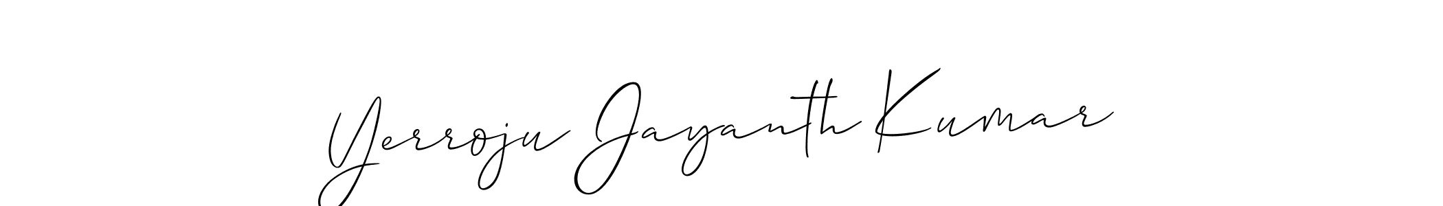 Once you've used our free online signature maker to create your best signature Allison_Script style, it's time to enjoy all of the benefits that Yerroju Jayanth Kumar name signing documents. Yerroju Jayanth Kumar signature style 2 images and pictures png