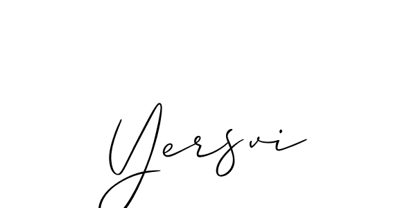 Best and Professional Signature Style for Yersvi. Allison_Script Best Signature Style Collection. Yersvi signature style 2 images and pictures png