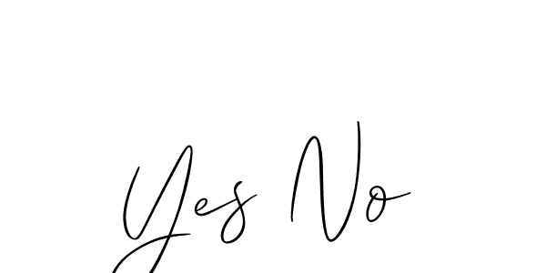 Also You can easily find your signature by using the search form. We will create Yes No name handwritten signature images for you free of cost using Allison_Script sign style. Yes No signature style 2 images and pictures png