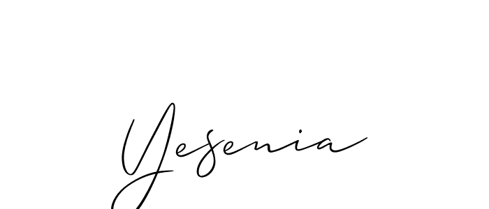 You should practise on your own different ways (Allison_Script) to write your name (Yesenia) in signature. don't let someone else do it for you. Yesenia signature style 2 images and pictures png