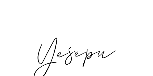 Best and Professional Signature Style for Yesepu. Allison_Script Best Signature Style Collection. Yesepu signature style 2 images and pictures png