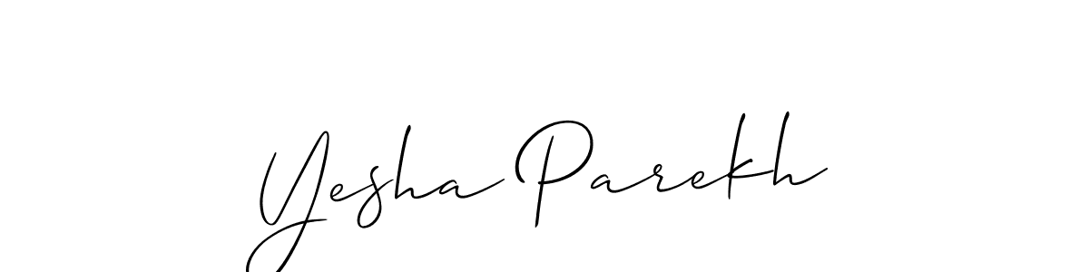 This is the best signature style for the Yesha Parekh name. Also you like these signature font (Allison_Script). Mix name signature. Yesha Parekh signature style 2 images and pictures png