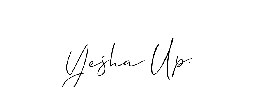 if you are searching for the best signature style for your name Yesha Up.. so please give up your signature search. here we have designed multiple signature styles  using Allison_Script. Yesha Up. signature style 2 images and pictures png