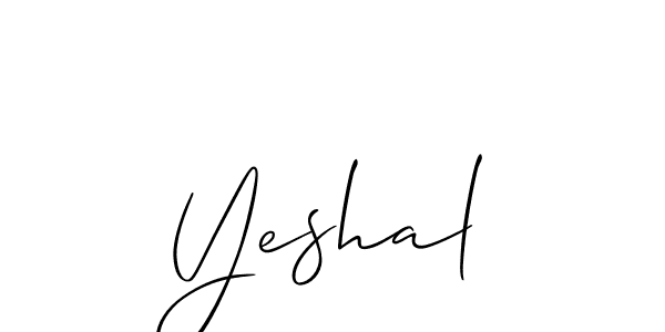 It looks lik you need a new signature style for name Yeshal. Design unique handwritten (Allison_Script) signature with our free signature maker in just a few clicks. Yeshal signature style 2 images and pictures png