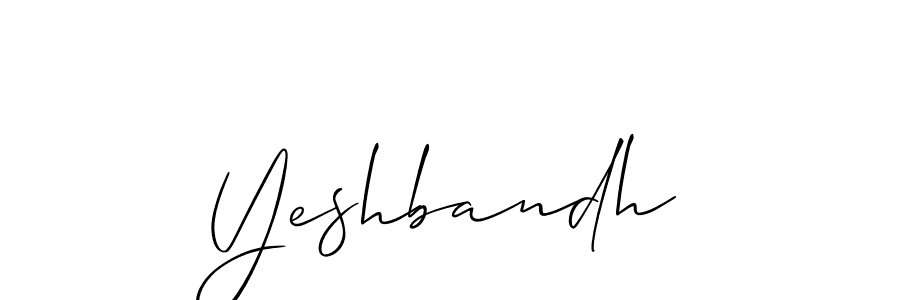 You can use this online signature creator to create a handwritten signature for the name Yeshbandh. This is the best online autograph maker. Yeshbandh signature style 2 images and pictures png