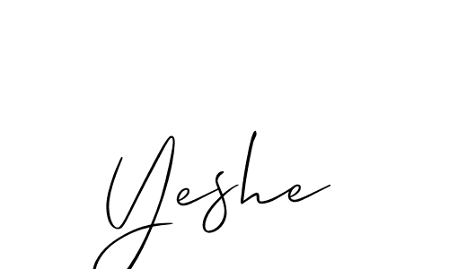 It looks lik you need a new signature style for name Yeshe. Design unique handwritten (Allison_Script) signature with our free signature maker in just a few clicks. Yeshe signature style 2 images and pictures png