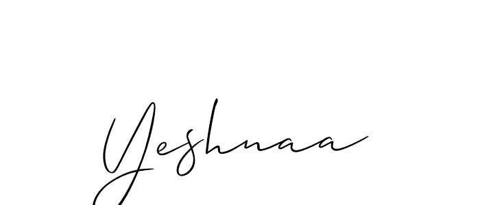 Make a beautiful signature design for name Yeshnaa. Use this online signature maker to create a handwritten signature for free. Yeshnaa signature style 2 images and pictures png