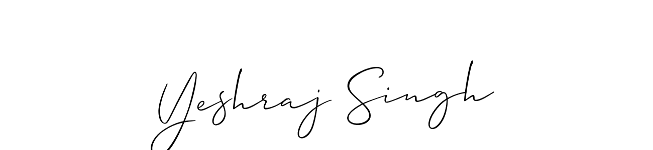 How to make Yeshraj Singh name signature. Use Allison_Script style for creating short signs online. This is the latest handwritten sign. Yeshraj Singh signature style 2 images and pictures png