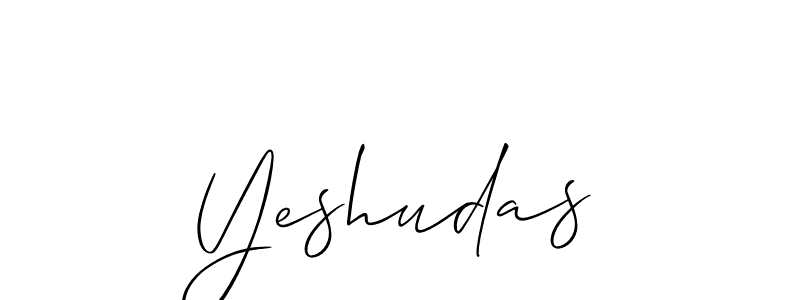 Also You can easily find your signature by using the search form. We will create Yeshudas name handwritten signature images for you free of cost using Allison_Script sign style. Yeshudas signature style 2 images and pictures png