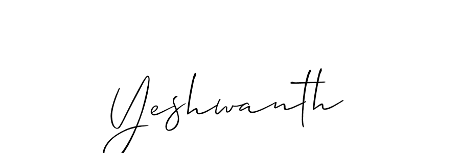 How to make Yeshwanth signature? Allison_Script is a professional autograph style. Create handwritten signature for Yeshwanth name. Yeshwanth signature style 2 images and pictures png