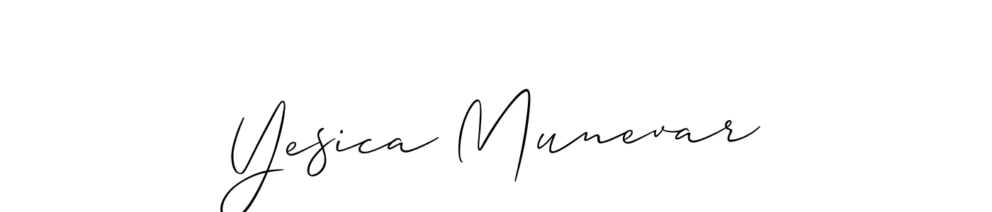 Also You can easily find your signature by using the search form. We will create Yesica Munevar name handwritten signature images for you free of cost using Allison_Script sign style. Yesica Munevar signature style 2 images and pictures png