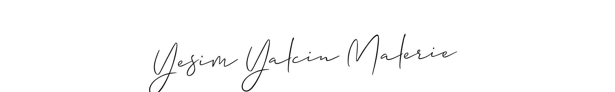 Make a beautiful signature design for name Yesim Yalcin Malerie. Use this online signature maker to create a handwritten signature for free. Yesim Yalcin Malerie signature style 2 images and pictures png