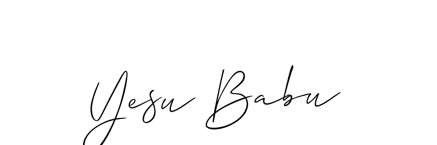 Best and Professional Signature Style for Yesu Babu. Allison_Script Best Signature Style Collection. Yesu Babu signature style 2 images and pictures png