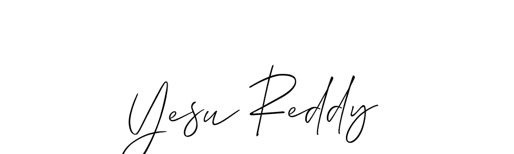 if you are searching for the best signature style for your name Yesu Reddy. so please give up your signature search. here we have designed multiple signature styles  using Allison_Script. Yesu Reddy signature style 2 images and pictures png