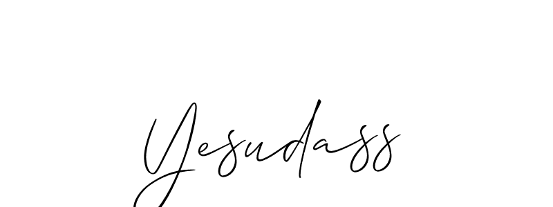 How to make Yesudass name signature. Use Allison_Script style for creating short signs online. This is the latest handwritten sign. Yesudass signature style 2 images and pictures png