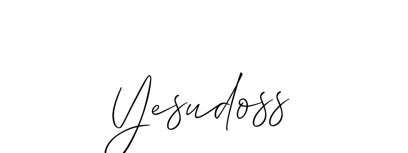 Yesudoss stylish signature style. Best Handwritten Sign (Allison_Script) for my name. Handwritten Signature Collection Ideas for my name Yesudoss. Yesudoss signature style 2 images and pictures png