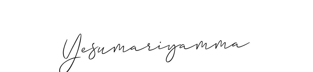 Yesumariyamma stylish signature style. Best Handwritten Sign (Allison_Script) for my name. Handwritten Signature Collection Ideas for my name Yesumariyamma. Yesumariyamma signature style 2 images and pictures png