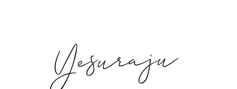 Also we have Yesuraju name is the best signature style. Create professional handwritten signature collection using Allison_Script autograph style. Yesuraju signature style 2 images and pictures png