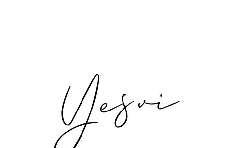 Similarly Allison_Script is the best handwritten signature design. Signature creator online .You can use it as an online autograph creator for name Yesvi. Yesvi signature style 2 images and pictures png