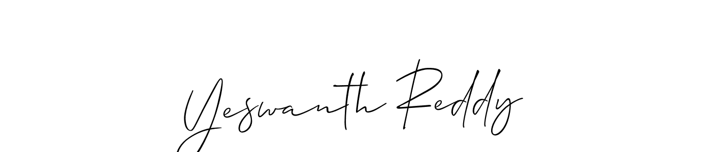 Yeswanth Reddy stylish signature style. Best Handwritten Sign (Allison_Script) for my name. Handwritten Signature Collection Ideas for my name Yeswanth Reddy. Yeswanth Reddy signature style 2 images and pictures png