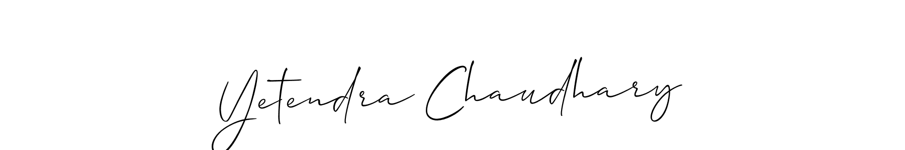 It looks lik you need a new signature style for name Yetendra Chaudhary. Design unique handwritten (Allison_Script) signature with our free signature maker in just a few clicks. Yetendra Chaudhary signature style 2 images and pictures png