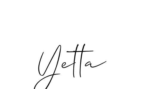 Best and Professional Signature Style for Yetta. Allison_Script Best Signature Style Collection. Yetta signature style 2 images and pictures png