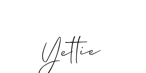 How to Draw Yettie signature style? Allison_Script is a latest design signature styles for name Yettie. Yettie signature style 2 images and pictures png