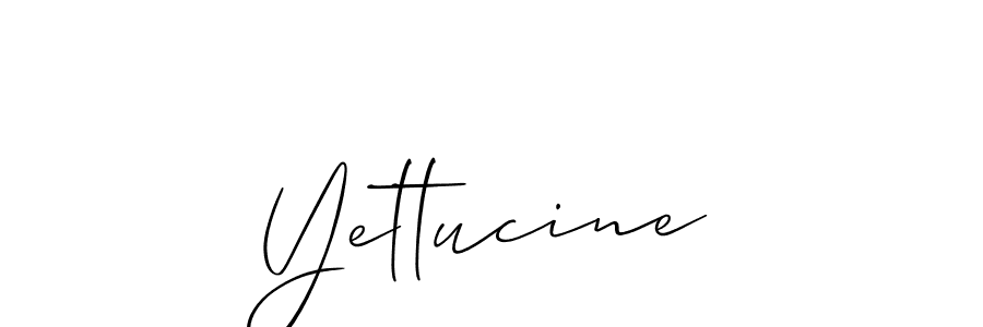 Yettucine stylish signature style. Best Handwritten Sign (Allison_Script) for my name. Handwritten Signature Collection Ideas for my name Yettucine. Yettucine signature style 2 images and pictures png