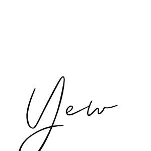 Also we have Yew name is the best signature style. Create professional handwritten signature collection using Allison_Script autograph style. Yew signature style 2 images and pictures png