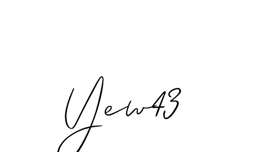 How to Draw Yew43 signature style? Allison_Script is a latest design signature styles for name Yew43. Yew43 signature style 2 images and pictures png