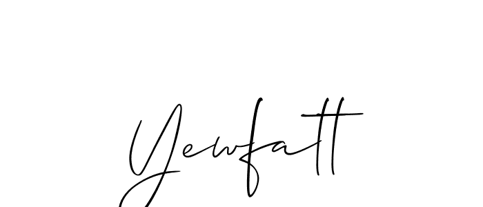 Best and Professional Signature Style for Yewfatt. Allison_Script Best Signature Style Collection. Yewfatt signature style 2 images and pictures png
