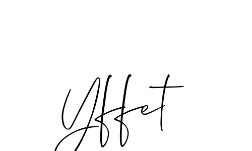 Make a short Yffet signature style. Manage your documents anywhere anytime using Allison_Script. Create and add eSignatures, submit forms, share and send files easily. Yffet signature style 2 images and pictures png