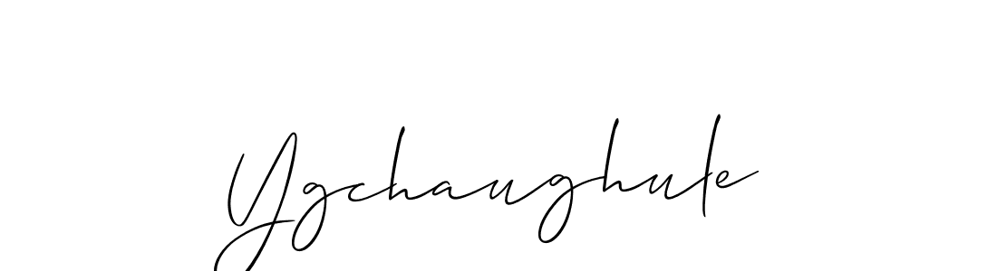 It looks lik you need a new signature style for name Ygchaughule. Design unique handwritten (Allison_Script) signature with our free signature maker in just a few clicks. Ygchaughule signature style 2 images and pictures png