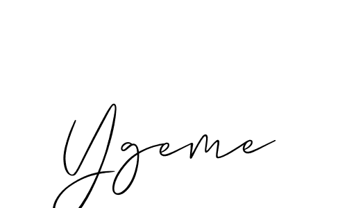 Once you've used our free online signature maker to create your best signature Allison_Script style, it's time to enjoy all of the benefits that Ygeme name signing documents. Ygeme signature style 2 images and pictures png