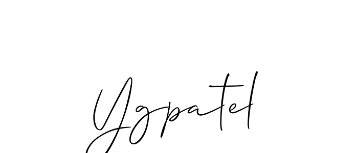 Similarly Allison_Script is the best handwritten signature design. Signature creator online .You can use it as an online autograph creator for name Ygpatel. Ygpatel signature style 2 images and pictures png