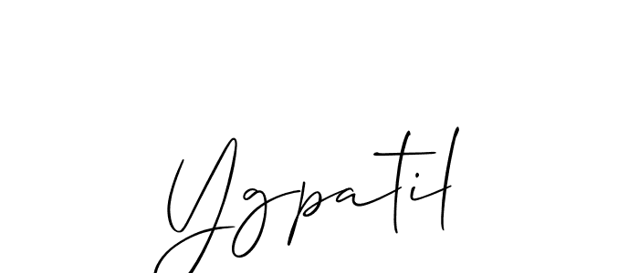 Also You can easily find your signature by using the search form. We will create Ygpatil name handwritten signature images for you free of cost using Allison_Script sign style. Ygpatil signature style 2 images and pictures png