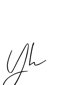 It looks lik you need a new signature style for name Yh. Design unique handwritten (Allison_Script) signature with our free signature maker in just a few clicks. Yh signature style 2 images and pictures png