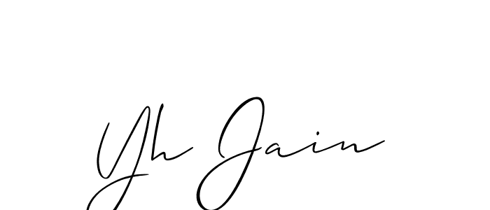You can use this online signature creator to create a handwritten signature for the name Yh Jain. This is the best online autograph maker. Yh Jain signature style 2 images and pictures png