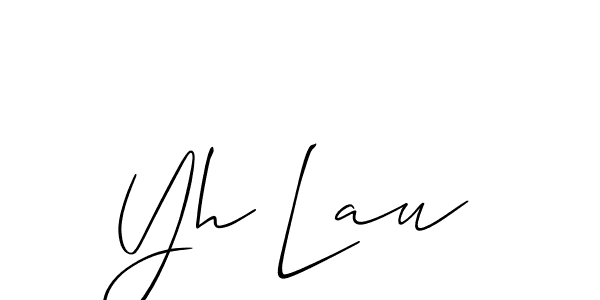 Best and Professional Signature Style for Yh Lau. Allison_Script Best Signature Style Collection. Yh Lau signature style 2 images and pictures png